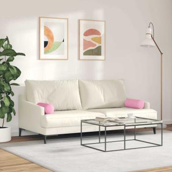 Bolsterkissen 2 stk. Stoff Rosa Ø 15 x 40 cm