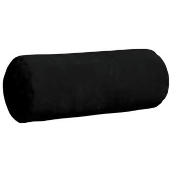 Bolsterkissen 2 Stück Schwarz Ø 15 x 40 cm Mikrofaserstoff