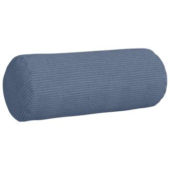 Bolsterkissen 2 Stück Blau Ø 15 x 40 cm Cordstoff