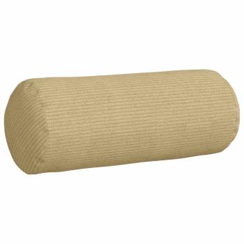 Bolsterkissen 2 Stück Grau-Grün Ø 15 x 40 cm Cordstoff
