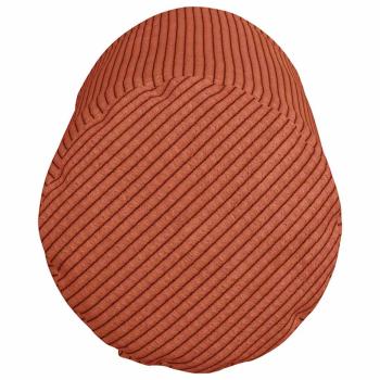 Bolsterkissen 2 Stück Rot-Orange Ø 15 x 40 cm Cordstoff