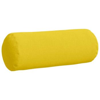 Bolsterkissen 2 stk. Stoff Helles Gelb Ø 25 x 70 cm