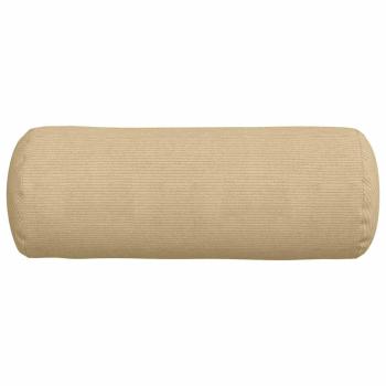 Bolsterkissen 2 Stück Grau-Grün Ø 25 x 70 cm Cordstoff