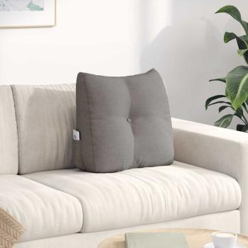 ARDEBO.de - Rücken Kissen Taupe 45 x 24 x 50 cm Stoff