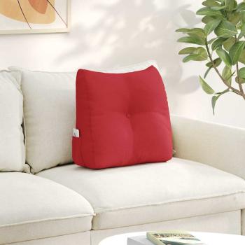 ARDEBO.de - Rücken Kissen Rot 45 x 24 x 50 cm Stoff