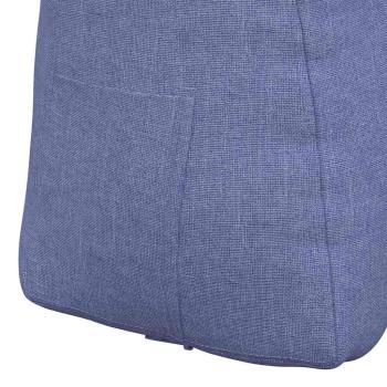 Rücken Kissen Jeans blau 45 x 24 x 50 cm Stoff