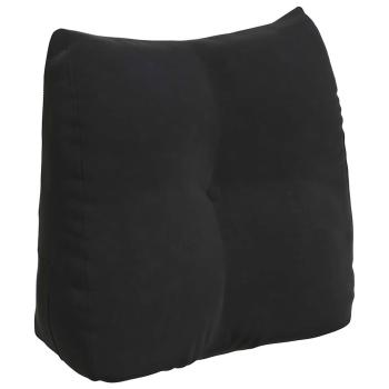 Rücken Kissen Schwarz 45 x 24 x 50 cm Samt