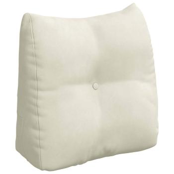 Rücken Kissen Creme 45 x 24 x 50 cm Samt