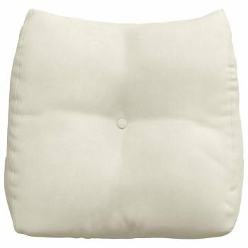 Rücken Kissen Creme 45 x 24 x 50 cm Samt
