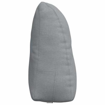 Rücken Kissen Hellgrau 60 x 24 x 50 cm Stoff