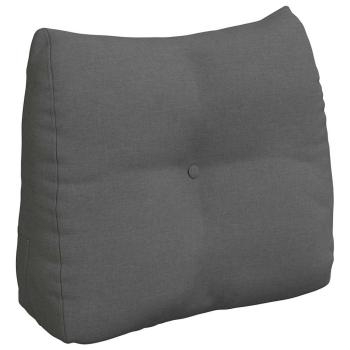 Rücken Kissen Dunkelgrau 60 x 24 x 50 cm Stoff