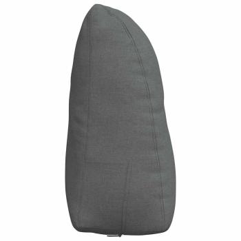 Rücken Kissen Dunkelgrau 60 x 24 x 50 cm Stoff