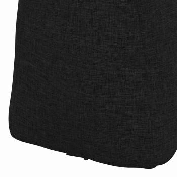 Rücken Kissen Schwarz 60 x 24 x 50 cm Stoff