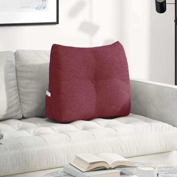 ARDEBO.de - Rücken Kissen Weinrot 60 x 24 x 50 cm Stoff