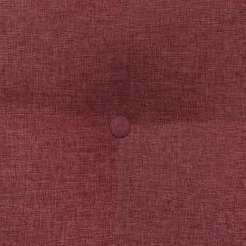Rücken Kissen Weinrot 60 x 24 x 50 cm Stoff