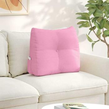 ARDEBO.de - Rücken Kissen Rosa 60 x 24 x 50 cm Stoff