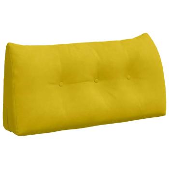 Rückenkissen Gelb 100 x 24 x 50 cm Samt