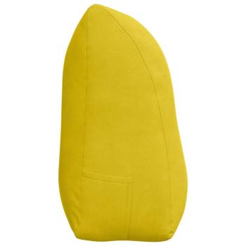 Rückenkissen Gelb 100 x 24 x 50 cm Samt