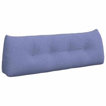 Rücken Kissen Jeans blau 140 x 24 x 50 cm Stoff