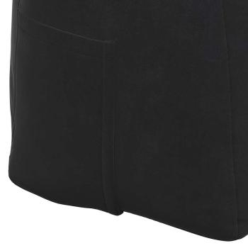 Rückenkissen Schwarz 140 x 24 x 50 cm Samt