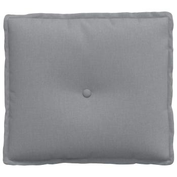 Rückenkissen Hellgrau 50 x 19 x 45 cm Stoff