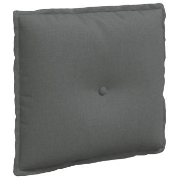 Rückenkissen Dunkelgrau 50 x 19 x 45 cm Stoff