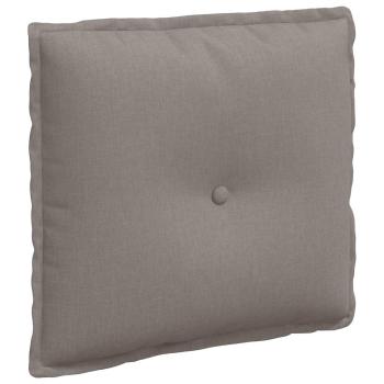 Rückenkissen Taupe 50 x 19 x 45 cm Stoff