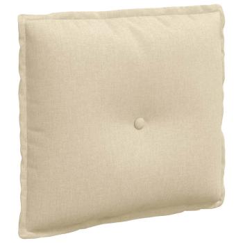 Rückenkissen Creme 50 x 19 x 45 cm Stoff