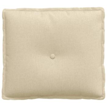 Rückenkissen Creme 50 x 19 x 45 cm Stoff