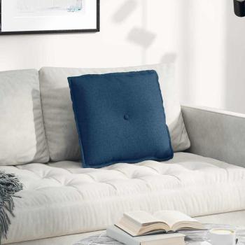 ARDEBO.de - Rückenkissen Blau 50 x 19 x 45 cm Stoff