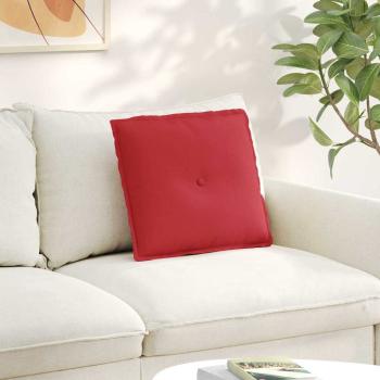 ARDEBO.de - Rückenkissen Rot 50 x 19 x 45 cm Stoff