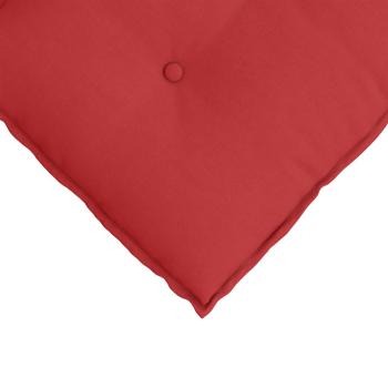 Rückenkissen Rot 50 x 19 x 45 cm Stoff