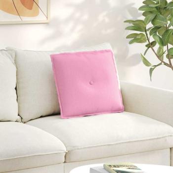 ARDEBO.de - Rückenkissen Rosa 50 x 19 x 45 cm Stoff