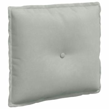 Rückenkissen Hellgrau 50 x 45 cm Cordstoff
