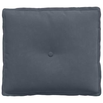 Rücken Kissen Dunkelgrau 50 x 45 cm Cordstoff