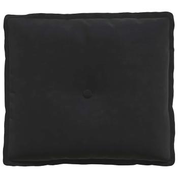 Rücken Kissen Schwarz 50 x 45 cm Cordstoff