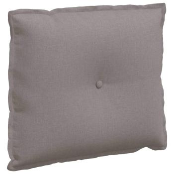 Rückenkissen Taupe 60 x 19 x 50 cm Stoff