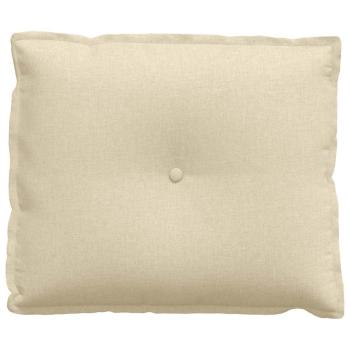 Rückenkissen Creme 60 x 19 x 50 cm Stoff