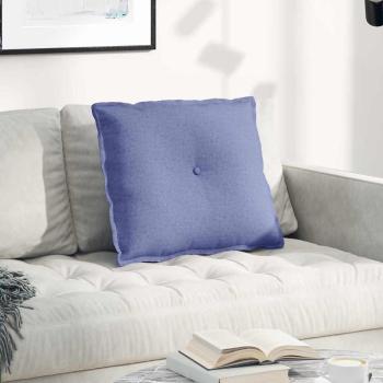 ARDEBO.de - Rückenkissen Jeans blau 60 x 19 x 50 cm Stoff