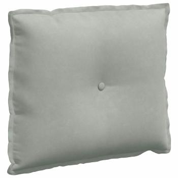 Rückenkissen Hellgrau 60 x 50 cm Cordstoff