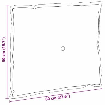 Rückenkissen Meergrün 60 x 50 cm Cordstoff
