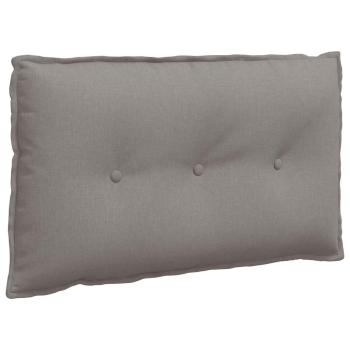 Rückenkissen Taupe 80 x 19 x 50 cm Stoff