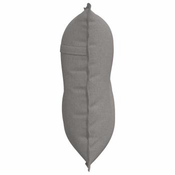 Rückenkissen Taupe 80 x 19 x 50 cm Stoff