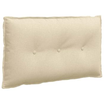 Rückenkissen Creme 80 x 19 x 50 cm Stoff