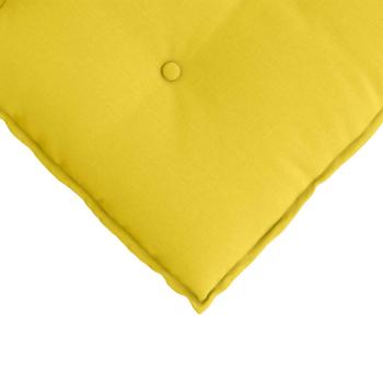 Rückenkissen Helles Gelb 80 x 19 x 50 cm Stoff