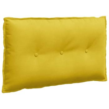 Rückenkissen Gelb 80 x 50 cm Cordstoff
