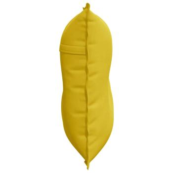 Rückenkissen Gelb 80 x 50 cm Cordstoff