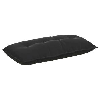 Rückenkissen Schwarz 100 x 50 cm Cordstoff