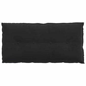 Rückenkissen Schwarz 100 x 50 cm Cordstoff