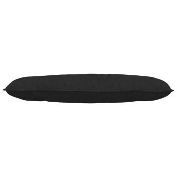 Rückenkissen Schwarz 120 x 19 x 50 cm Stoff